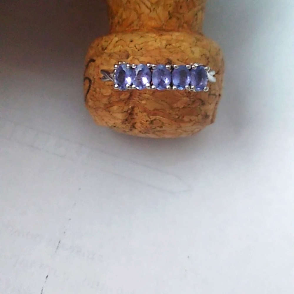 Silver and Tanzanite Ring
